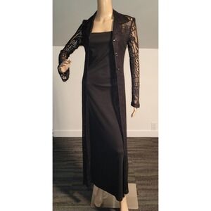 Breakin Loose Elegant Long Dress Spagetti Straps‎ with Lace Jacket Size 7/8